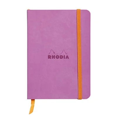 Obrázek Rhodia 117311C poznámkový sešit (s měkkou obálkou, linkovaným, 72 listů, DIN A6, 10,5 x 14,8 cm), 1 kus fialového