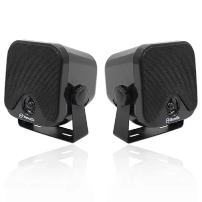 Obrázek vodotěsný Marine reproduktor na stěnu 4palcový IP66 pro Boat Spa ATV UTV koupelna 60 W (120 wattů jeden pár), černý