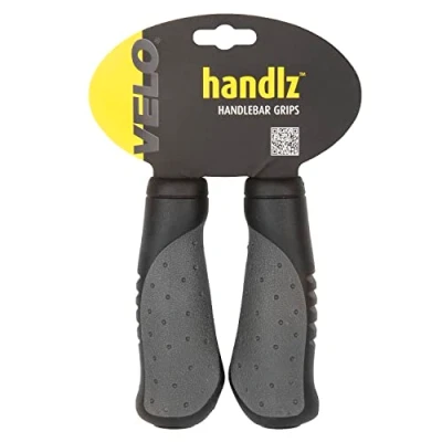 Obrázek Velo Ergogel D2 rukojeti, držadla na kolo, protiskluzová rukojeť řídítek jízdního kola, dvousložková směs, ergonomická pro MTB, cestování, skládací městská 135 mm