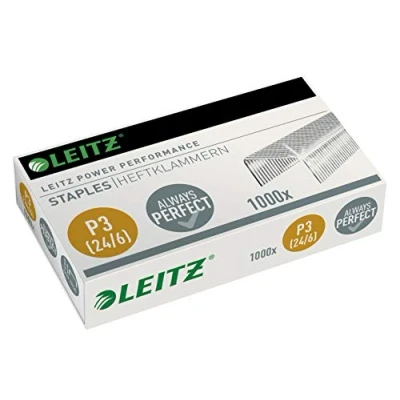 Obrázek Sponky do sešívačky Leitz 55700000 (24/6 mm) 1000 pozinkovaných kusů, pozinkovaná 24/6mm