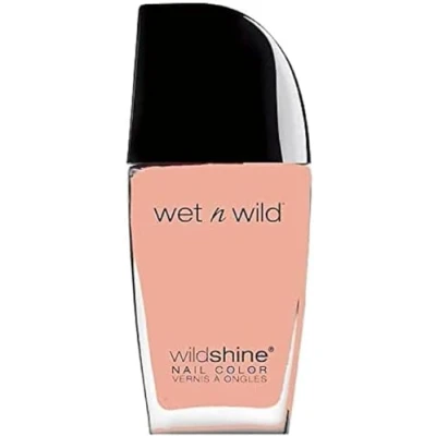 Obrázek wet n wild, Wild Shine Nail Color, lak na nehty bez formaldehydu, toluenu a ftalátů, dlouhotrvající receptura, která rychle schne, Tickled Pink