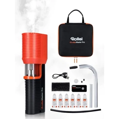 Obrázek Rollei Smoke Master pro profesionální mlhové efekty dech beroucí pořizování fotografií a videí, bezdrátové dálkové ovládání, mnohostranné možnosti použití, akce, večírky, jevištní efekty,