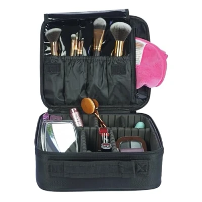 Obrázek Beauty Tool Case černý 22, 5 x 25, 9, cm, s rozdělením organizéru