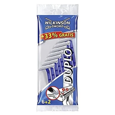 Obrázek Wilkinson Sword Duplo pánský jednorázový holicí strojek, 6 + 2 ks, balení 1 ks