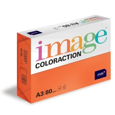 Obrázek Image Coloraction barevný papír do kopírky Amsterdam/oranžový 80 g/m2 A3 balení 500 listů