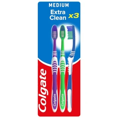 Obrázek Colgate Extra Clean Toothb Rushes Triple Pack