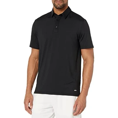 Obrázek Amazon Essentials Herren Tech Stretch Poloshirt, Schmale Passform, Schwarz, L