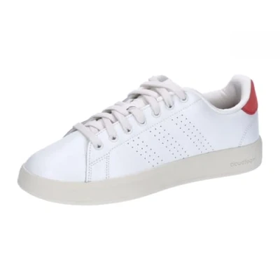 Obrázek adidas Pánské boty Advantage Premium Leather Shoes, Core White Bright Red, 40 2/3 EU