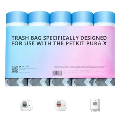 Obrázek PETKIT Bolsas para Desechos de Gatos, Arena Pura MAX y X, 5 rolet *20 (100 kusů) ..
