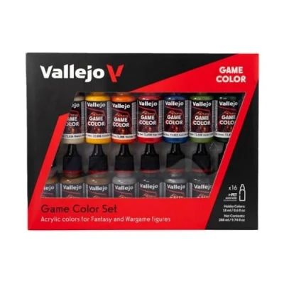 Obrázek Vallejo Game Color Sada pro začátečníky s akrylovými barvami barevně tříděné (16dílná)