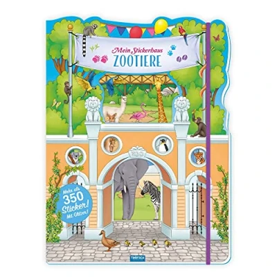 Obrázek Trötsch Stickerbuch Mein Stickerhaus Zootiere: Beschäftigungsbuch: Beschäftigungbuch