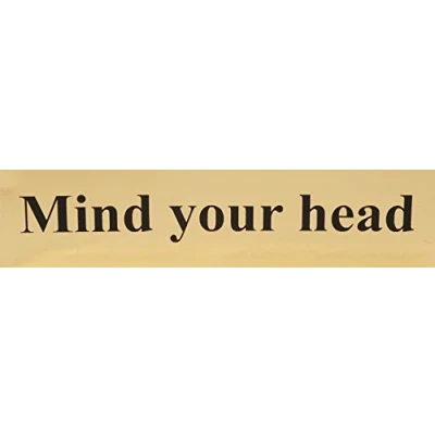 Obrázek Scan Mind Your Head Polished Brass EFFECT 200 x 50 mm