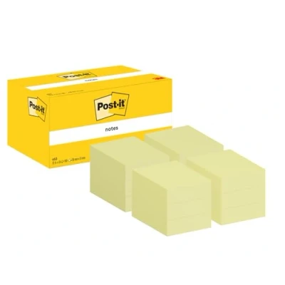 Obrázek Lístečky Post It, žlutá barva, 38 x 51 mm, 12 bloků, 100 listů mm