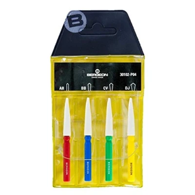 Obrázek BERGEON 30102 P04 Ölgeber Sortiment, 4er Set Uhrenöler, klein, mittel, groß und sehr