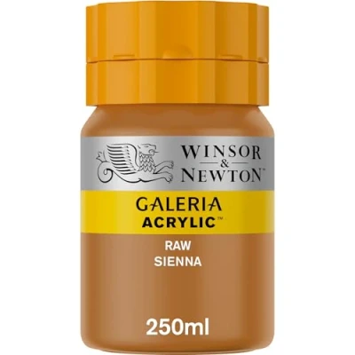 Obrázek Winsor &amp; Newton 2137552 Galeria akrylová barva, vysoká pigmentace, stálá na světle, konzistence s máslovou konzistencí, 250 ml, tuba, siena přírodní