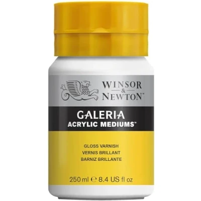 Obrázek Winsor &amp; Newton 3040801 Galeria lesklý lak, hrnec 255 ml, lesklá ochranná vrstva na akrylových obrázcích