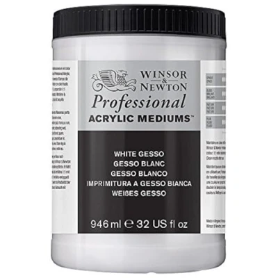 Obrázek Winsor &amp; Newton, Základní nátěr pro akrylové barvy, 3054920 bílé zdraví, 946 ml hrnec