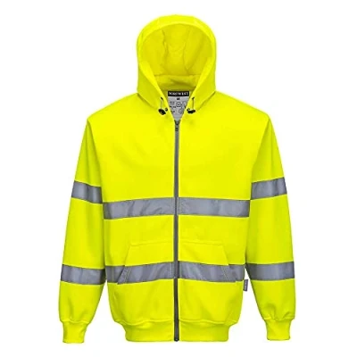 Obrázek PORTWEST Hi Vis Zip Front Hoodie, colorYellow talla 3 XL