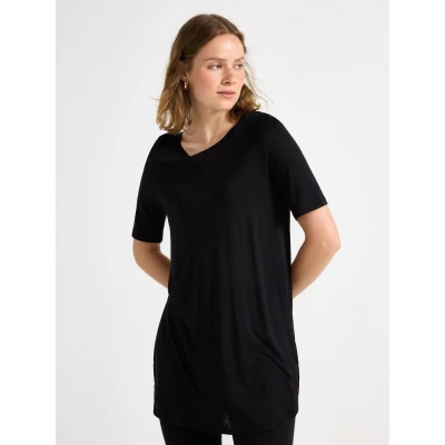 Obrázek Lindex Short Sleeve Jednoduché tričko, Ženy, Velikost: 40/42, Black