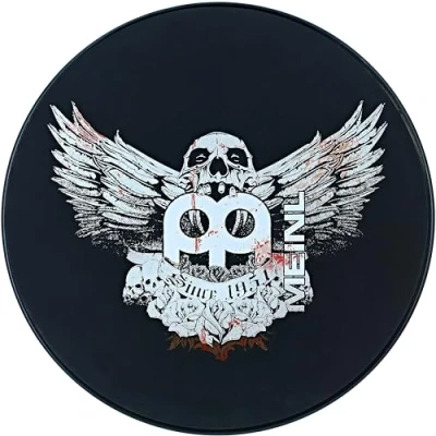 Obrázek Meinl Cymbals buben Jawbreaker Practice Pad 12 palců (30,48 cm) bicí cvičební tampon Medium Rebound, přirozený pocit ze hry příslušenství, černý (MPP JB)