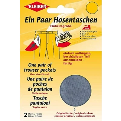 Obrázek Kleiber + Co.GmbH Quick EIN Pair kapsa, bavlna polyester, tmavě šedá, 18,5 cm x 16 cm, 2
