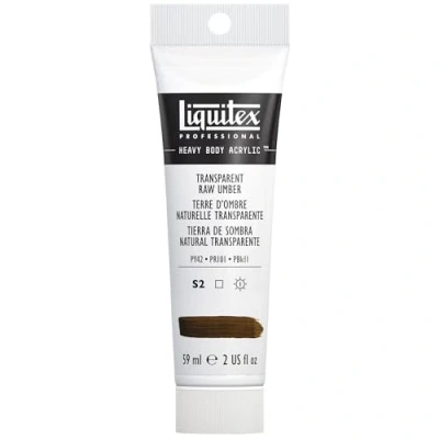 Obrázek Liquitex 1045333 Professional Heavy Body akrylová barva v umělecké kvalitě s vynikající světlostálostí máslové konzistenci, 59 ml tuba přírodní transparentní Umbra