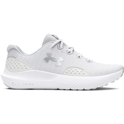 Obrázek Under Armour Dámské běžecké boty Ua W Charged Surge 4, White Distant Gray Metallic Silver