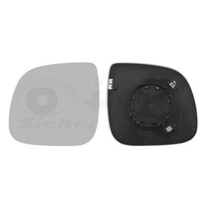 Obrázek VAN WEZEL 5790837 sklo do zrcátka, vnější zrcátko, 84 mm, černé