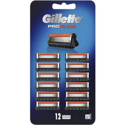 Obrázek Gillette ProGlide Rasierklingen Men 12 Stück Nachfüller mit Präzisionstrimmer, 5 Anti Reibungs Klingen