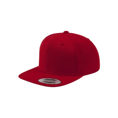 Obrázek Flexfit Unisex Classic Snapback Cap, dámská a pánská čepice, k dostání ve více než 20 barvách, jednotná velikost, Červená/červená