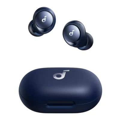 Obrázek soundcore Anker Space A40, bezdrátová sluchátka, automatické potlačení hluku až na 98 %, přehrávání 50 h, Hi Res Sound, pohodlný design, ovládání přes aplikaci, Bluetooth sluchátka pro požitek z hudby