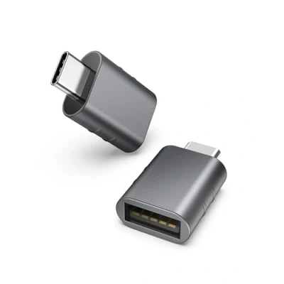Obrázek Syntech USB C na adaptér (2 kusy) 3.0 Female Pro mobilní telefon, Thunderbolt 4/3 Kompatibilní s iPhone 16 Max MacBook Air 2023 iPad Mini iMac Surface a