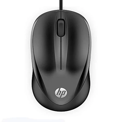 Obrázek HP Myš 1000 (kabelové připojení, 1200 DPI, USB konektor, pravák, levák) černá