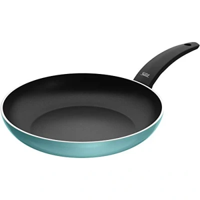 Obrázek Silit Pánev Belluna 28 cm, indukční, potažená hliníkem, plastová rukojeť, pro šetrné smažení, zelená
