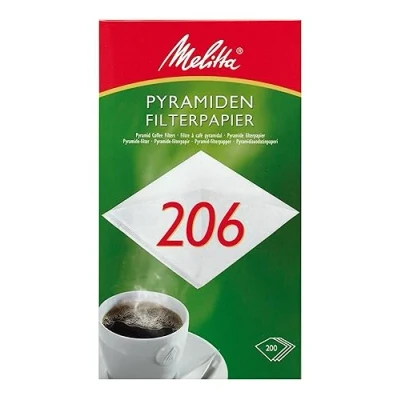 Obrázek Melitta pyramidová Filtr Papír 206 g, Bílá, 200 kusů