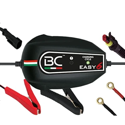 Obrázek BC Battery Controller Easy 6, inteligentní nabíječka baterií a udržovací se 6 nabíjecími cykly pro všechny autobaterie s olověnými kyselinami 12 V motocyklové baterie, 1 Amp