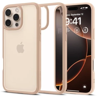 Obrázek Spigen Ultra Hybrid TPU Back Cover Růžová/Průhledné Apple iPhone 16 Pro
