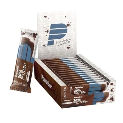 Obrázek Powerbar 30% Protein Plus Chocolate 15x55g High Riegel Whey&amp;Casein bez kolagenu