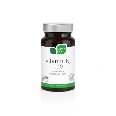 Obrázek NICApur Vitamín K2 100 I Ve tvaru all trans Menaquinon 7 60 kapslí