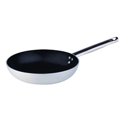 Obrázek Pentole Agnelli Plochá pánev, kov, stříbrná/černá, 32 cm