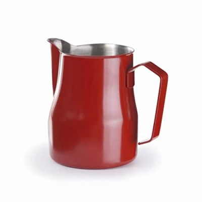 Obrázek Lacor 58250 Milchkännchen für Baristas, Edelstahl 18/10, 0,5 l, Rot
