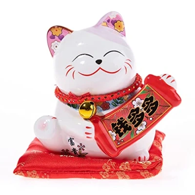 Obrázek Lachineuse Japanische Katze, Blanc Dominant, 12x12x16cm