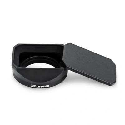Obrázek JJC Metall Gegenlichtblende mit Gegenlichtkappe für Fujifilm XF 27mm F2.8 R WR, Ersetzt LH XF27 Gegenlichtblende, Reduziert Streulicht Verhindert Reflexionen Schützt das Objektiv