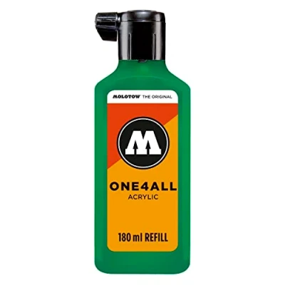 Obrázek Molotow ONE4ALL Refill Acryl, barva 235 tyrkysová 180 ml, náhradní inkoust pro permanentní popisovače