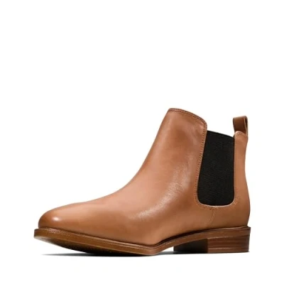 Obrázek Dámské kotníkové kozačky Clarks Taylor Shine Hnědá 37.5 EU