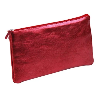 Obrázek Clairefontaine 8714C Schlampermäppchen flach (mit Perlmutt Effekt, 22x11 cm) 1 Stück rot