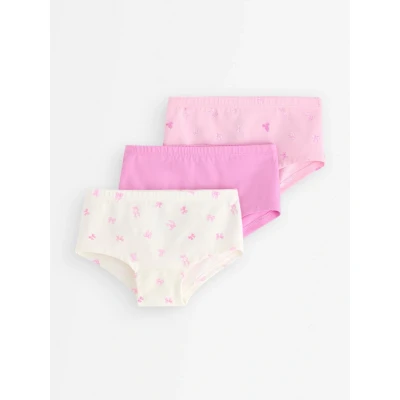 Obrázek Lindex 3PACK Kalhotky pro děti, Velikost: 86/92, Light pink