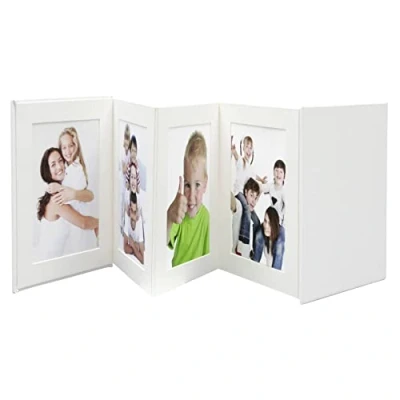 Obrázek Deknudt fotoalbum, fotobox, kůže nebo umělá kůže, bílá, 13 x 18 cm