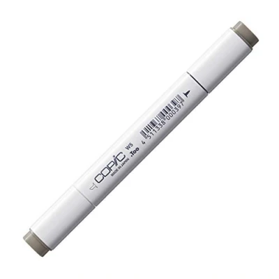 Obrázek COPIC Classic Marker typ W 5, teple šedý č. profesionální popisovač layoutu, se širokou a jemnou špičkou