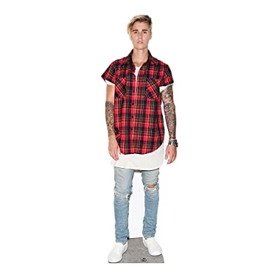 Obrázek Star Cutouts Ltd, Justin Bieber, lepenková figurka v životní velikosti, vícebarevná